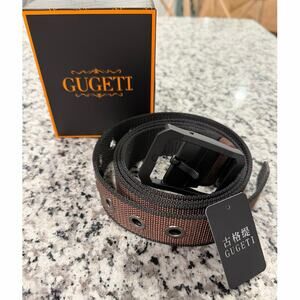 Gugeti Brown Nylon Tactical belt Men’s. Size 150 equivalent to 59”. Adjustable